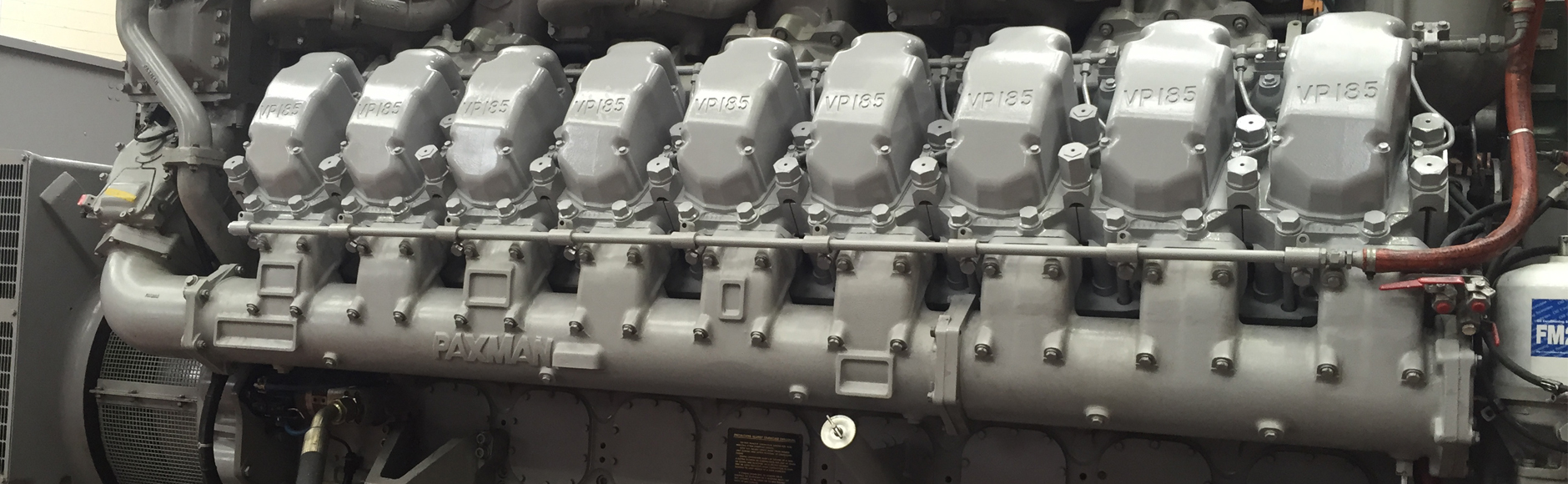 Overhauled Paxman 18VP185 engine
